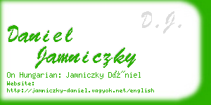 daniel jamniczky business card